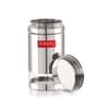Silver Stainless Steel Transparent See Through 1200 ml Storage Container
