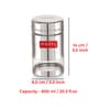 Silver Stainless Steel Transparent See Through 600 ml Storage Container