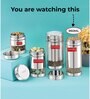 Silver Stainless Steel Transparent See Through 950 ml Storage Container