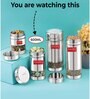 Silver 600 ml Stainless Steel Transparent See Through (Set of 2) Storage Container