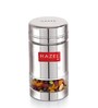 Silver 600 ml Stainless Steel Transparent See Through (Set of 2) Storage Container