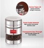 Silver 400 ml Stainless Steel Transparent See Through (Set of 2) Storage Container