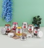 Silver 400 ml Stainless Steel Transparent See Through (Set of 6) Storage Container