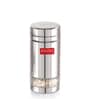 Silver 1200 ml Stainless Steel Transparent See Through (Set of 2) Storage Container