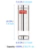 Silver 600 ML Stainless Steel (Set of 6) See Through Transparent Slim Airtight Storage container