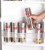 Silver 600 ML Stainless Steel (Set of 6) See Through Transparent Slim Airtight Storage container