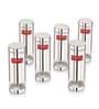 Silver 600 ML Stainless Steel (Set of 6) See Through Transparent Slim Airtight Storage container