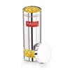 Silver 600 ML Stainless Steel (Set of 6) See Through Transparent Slim Airtight Storage container