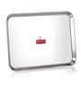 Stainless Steel Serving Tray Rectangle Premium Dining Table Plater, Extra Large, Silver, 41 x 30 cm