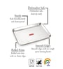 Stainless Steel Serving Tray Rectangle Premium Dining Table Plater, Extra Large, Silver, 41 x 30 cm