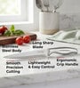 Stainless Steel Sharp Paring Knife for Kitchen, Kitchen Knife with Handle, Silver