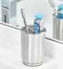 Stainless Steel Silver Counter Top Toothbrush Holder
