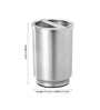 Stainless Steel Silver Counter Top Toothbrush Holder