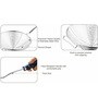 Stainless Steel Skimmer Strainer with Plastic Handle (Silver & Blue)