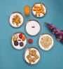 Stainless Steel Snack Plates With Mirror Finish | Quarter Plates Set for Kitchen | Steel Plates for Kids | Glossy Finish Thali Set of 6, 16 cm