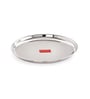 Stainless Steel Snack Plates With Mirror Finish | Quarter Plates Set for Kitchen | Steel Plates for Kids | Glossy Finish Thali Set of 6, 16 cm
