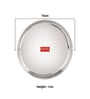 Stainless Steel Snack Plates With Mirror Finish | Quarter Plates Set for Kitchen | Steel Plates for Kids | Glossy Finish Thali Set of 6, 16 cm
