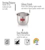 Stainless Steel Tea Glasses Mini Traditional Design Coffee Milk Serving Glass Patra Pela, 9 cm, 100 ML, Silver