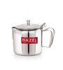Stainless Steel Tea Serving Pot with Handle & Lid, Strong and Sturdy, Spill Proof Pouring, 400 ML
