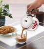 Stainless Steel Tea Serving Pot with Handle & Lid, Strong and Sturdy, Spill Proof Pouring, 400 ML