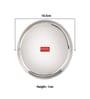 Stainless Steel Thali Plates With Mirror Finish | Serveware Tableware Snacks Plates Set for Kitchen Storage Friendly | Steel Kids plate with Glossy finish | Serving Plate Set of 6, 18.5 cm