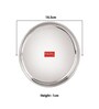 Stainless Steel Thali Plates With Mirror Finish | Serveware Tableware Snacks Plates Set for Kitchen Storage Friendly | Steel Kids plate with Glossy finish | Serving Plate Set of 4, 18.5 cm