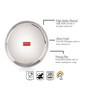 Stainless Steel Thali Plates With Mirror Finish | Serveware Tableware Snacks Plates Set for Kitchen Storage Friendly | Steel Kids plate with Glossy finish | Serving Plate Set of 4, 18.5 cm