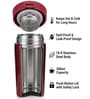 Stainless Steel Vacuum Insulated Coffee Travel Mug with Mesh Filter & Flip Lid (380 ml)