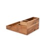 Staircase Brown Sheesham Wood Desk Organizers