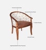 Stalley N Sheesham Wood Arm Chair In Honey Oak Finish Stalley N Sheesham Wood Arm Chair In Honey Oak Finish