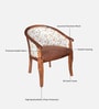 Stalley N Sheesham Wood Arm Chair In Honey Oak Finish