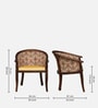 Stalley N Sheesham Wood Arm Chair In Provincial Teak Finish