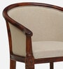 Stalley Sheesham Wood Arm Chair In Beige & Scratch Resistant Honey Oak Finish