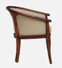 Stalley Sheesham Wood Arm Chair In Beige & Scratch Resistant Honey Oak Finish