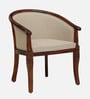 Stalley Sheesham Wood Arm Chair In Beige & Scratch Resistant Honey Oak Finish