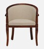 Stalley Sheesham Wood Arm Chair In Beige & Scratch Resistant Honey Oak Finish