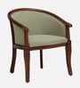 Stalley Sheesham Wood Arm Chair In Green & Scratch Resistant Honey Oak Finish
