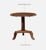 Stalley Sheesham Wood Coffee Table Set in  Brown Velvet Dual Print & Scratch Resistant Rustic Teak Finish With 2 Chairs