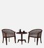 Stalley Sheesham Wood Coffee Table Set in Multicolor & Scratch Resistant Honey Oak Finish With 2 Chairs