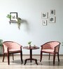 Stalley Sheesham Wood Coffee Table Set in Orange & Honey Oak Finish With 2 Chairs