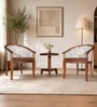 Stalley Sheesham Wood Coffee Table Set In Scratch Resistant Honey Oak Finish With 2 Chairs