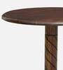 Stalley Sheesham Wood Round Coffee Table in Scratch Resistant Provincial Teak Finish
