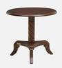 Stalley Sheesham Wood Round Coffee Table in Scratch Resistant Provincial Teak Finish
