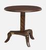 Stalley Sheesham Wood Round Coffee Table in Scratch Resistant Provincial Teak Finish
