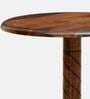 Stalley Sheesham Wood Round Coffee Table in Scratch Resistant Rustic Teak Finish