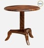 Stalley Sheesham Wood Round Coffee Table in Scratch Resistant Rustic Teak Finish