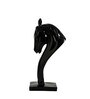 Stallion Black Resin Figurine