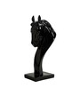 Stallion Black Resin Figurine