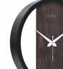 Black Plastic Standard Modern Wall Clock