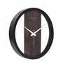 Black Plastic Standard Modern Wall Clock